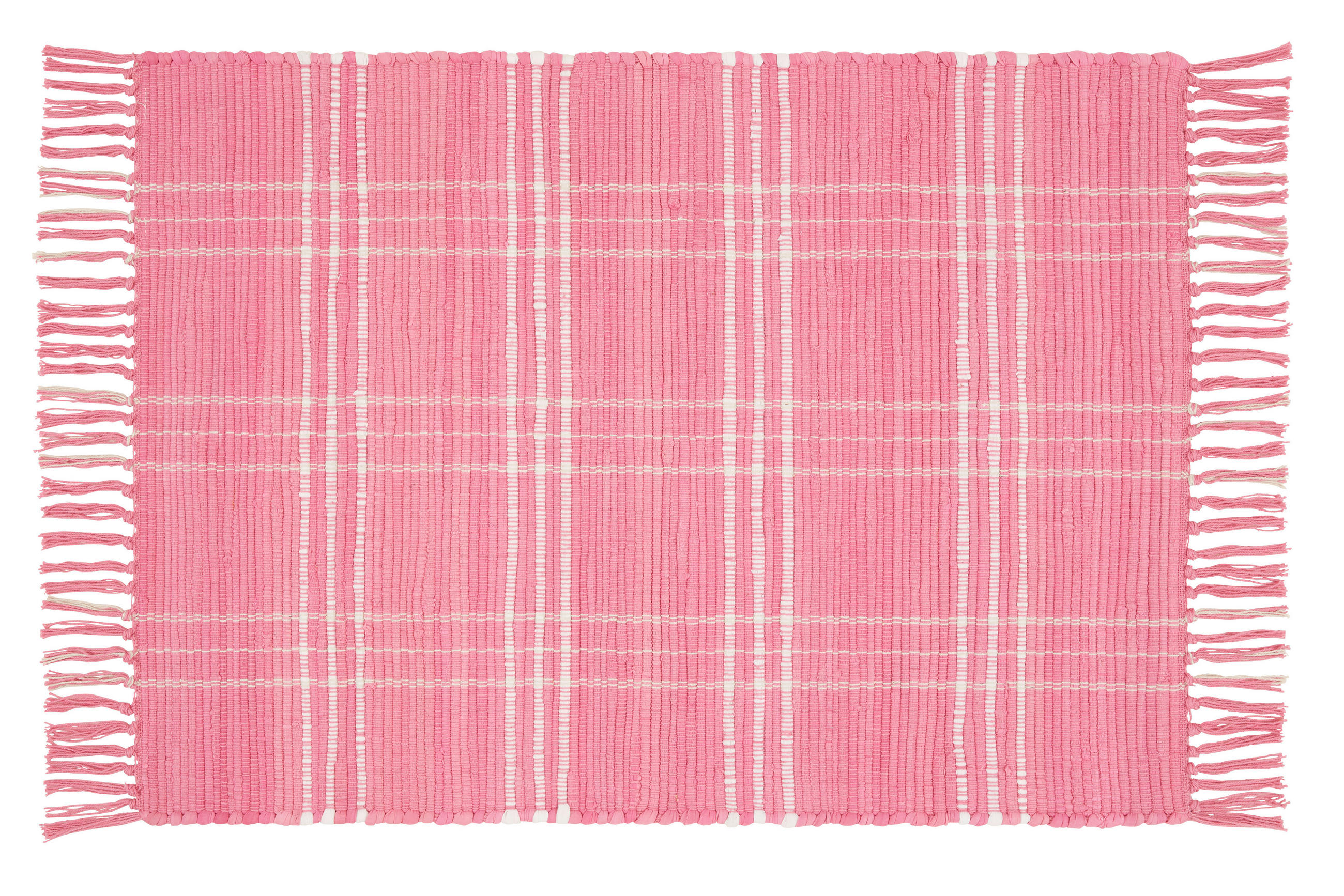 RUČNĚ TKANÝ KOBEREC, 60/90 cm, pink - pink, Basics, textil (60/90cm) - Boxxx