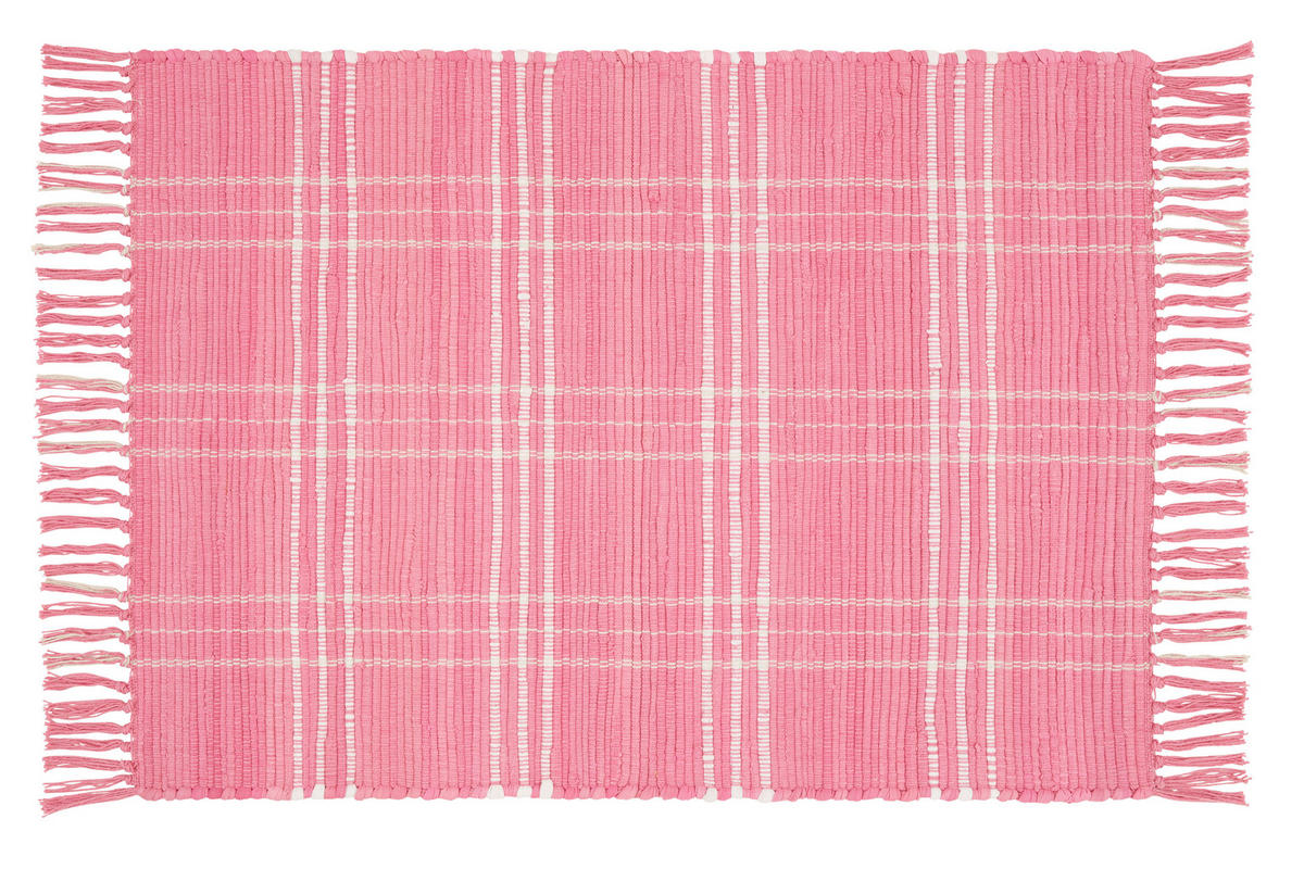 RUČNE TKANÝ KOBEREC, 60/90 cm, pink - pink, Basics, textil (60/90cm) - Boxxx