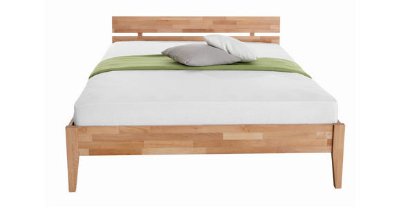 BETT 140/200 cm in Kernbuche - Buchefarben/Kernbuche, Design, Holz (140/200cm) - Carryhome