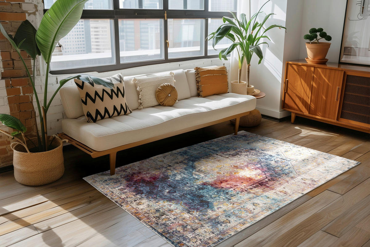 FLACHWEBETEPPICH 200/290 cm Multicolor rechteckig  - Multicolor, Basics, Textil (200/290cm) - Kayoom