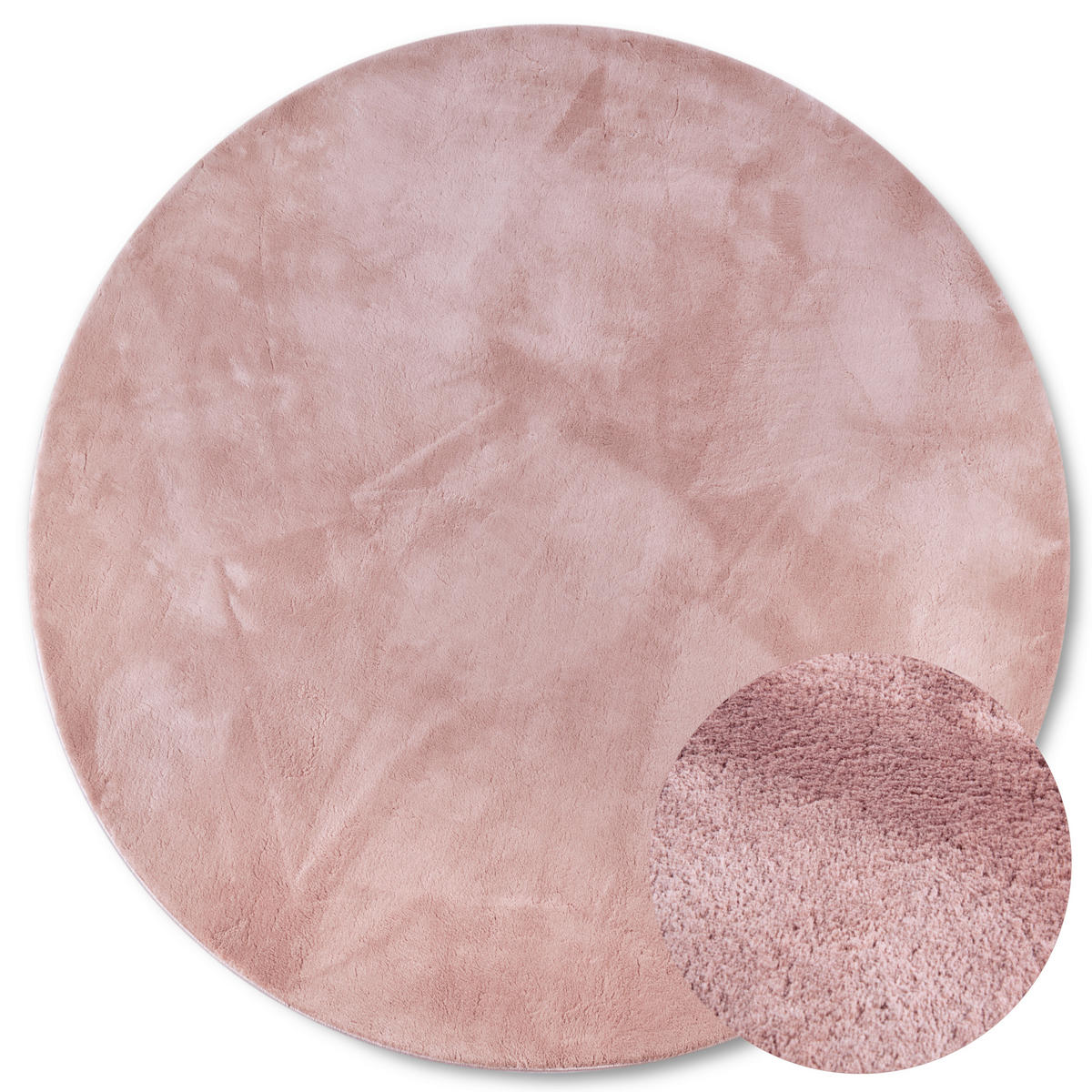 HOCHFLORTEPPICH 200 cm Kollektion 1899 Altrosa rund  - Altrosa, Design, Textil (200cm) - Villeroy & Boch