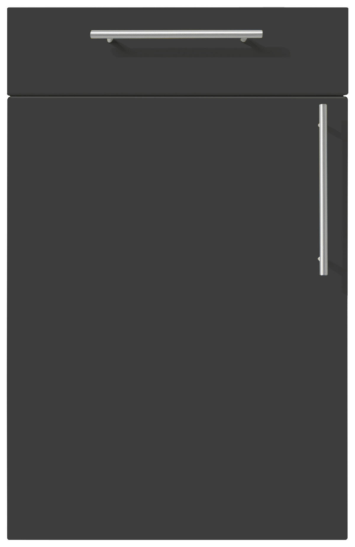 EINBAUKÜCHE SILVIA  - Rot/Schwarz, Design, Holzwerkstoff - Novel