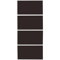 FRONTPANEELSET   - Anthrazit Hochglanz, KONVENTIONELL, Holzwerkstoff (92/202cm) - Hom`in