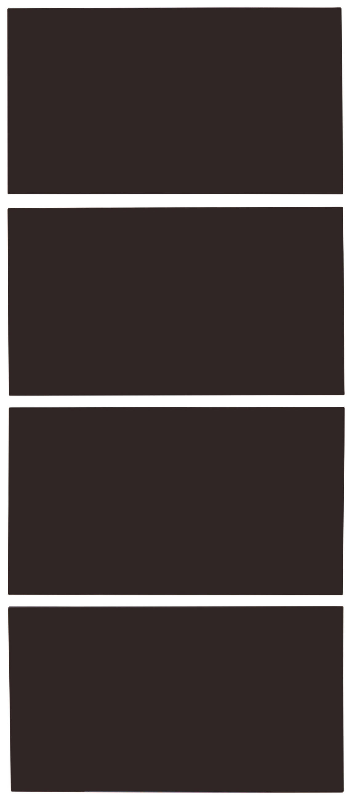 FRONTPANEELSET   - Anthrazit Hochglanz, KONVENTIONELL, Holzwerkstoff (92/202cm) - Hom`in