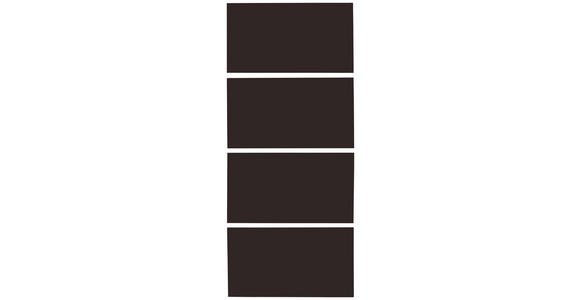 FRONTPANEELSET   - Anthrazit Hochglanz, KONVENTIONELL, Holzwerkstoff (92/202cm) - Hom`in