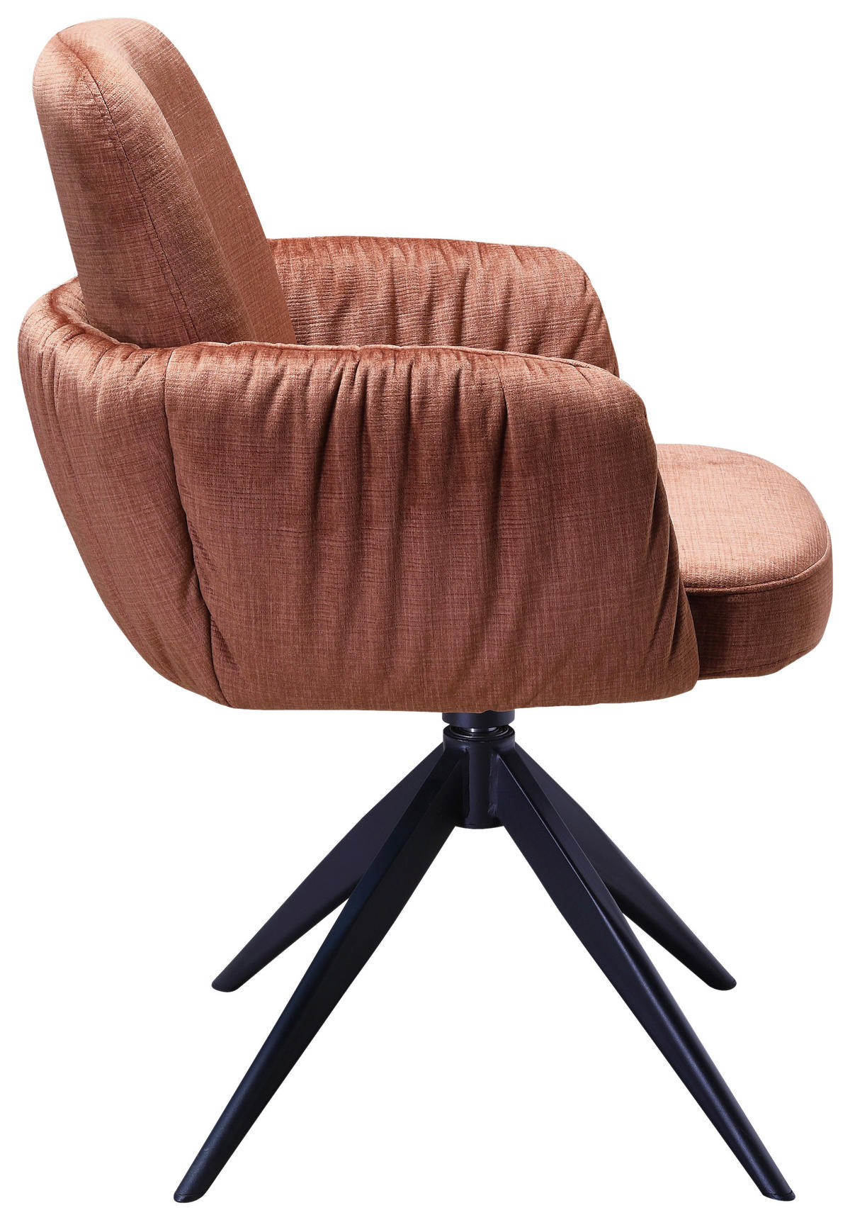 ŽIDLE S PODRUČKAMI, železo, samet, černá, koňaková - černá/koňaková, Design, kov/textil (59/85/62cm) - Moderano