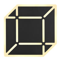 LED-WANDLEUCHTE 25/4,5/25 cm   - Opal/Schwarz, Design, Kunststoff/Metall (25/4,5/25cm) - Globo