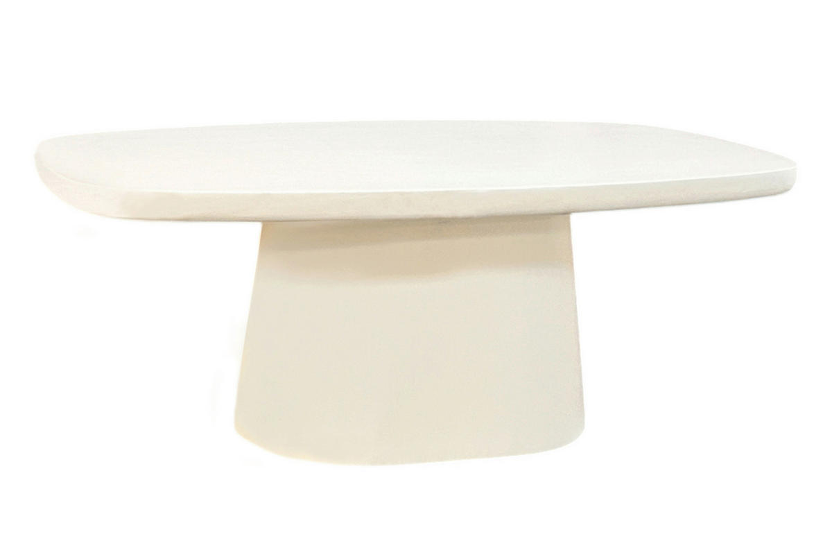 COUCHTISCH in Stein, Holzwerkstoff 122/70/46 cm  - Weiß, Design, Holzwerkstoff/Stein (122/70/46cm) - MID.YOU