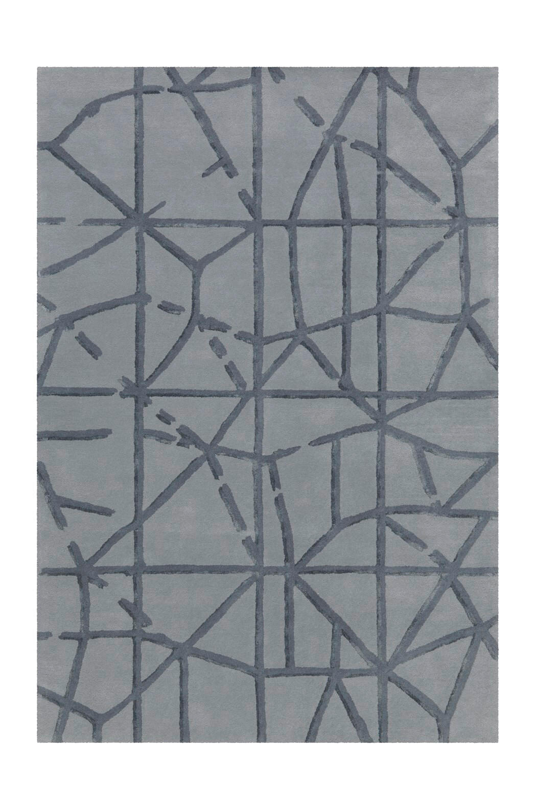FLACHWEBETEPPICH  Wohnzimmer 170/240 cm Grau rechteckig  - Grau, Basics, Textil (170/240cm) - Kayoom