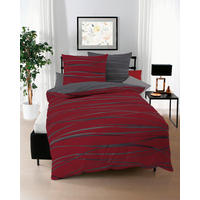 BETTWÄSCHE Motion Makosatin 200/200 cm  - Dunkelrot, Design, Textil (200/200cm) - Kaeppel