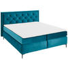 BOXSPRINGBETT 180/200 cm  in Türkis  - Türkis/Schwarz, Konventionell, Textil/Metall (180/200cm) - Esposa