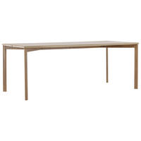 ESSTISCH furniert rechteckig Beige  - Beige, Design, Holzwerkstoff/Metall (200/90/75cm) - Livetastic