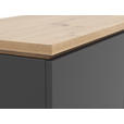 HIGHBOARD 100/121/42 cm  in Graphitfarben, Eiche Artisan  - Schwarz/Graphitfarben, MODERN, Holzwerkstoff (100/121/42cm) - Xora