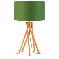 TISCHLEUCHTE - Naturfarben/Grün, Trend (32/59/32cm) - Good & Mojo