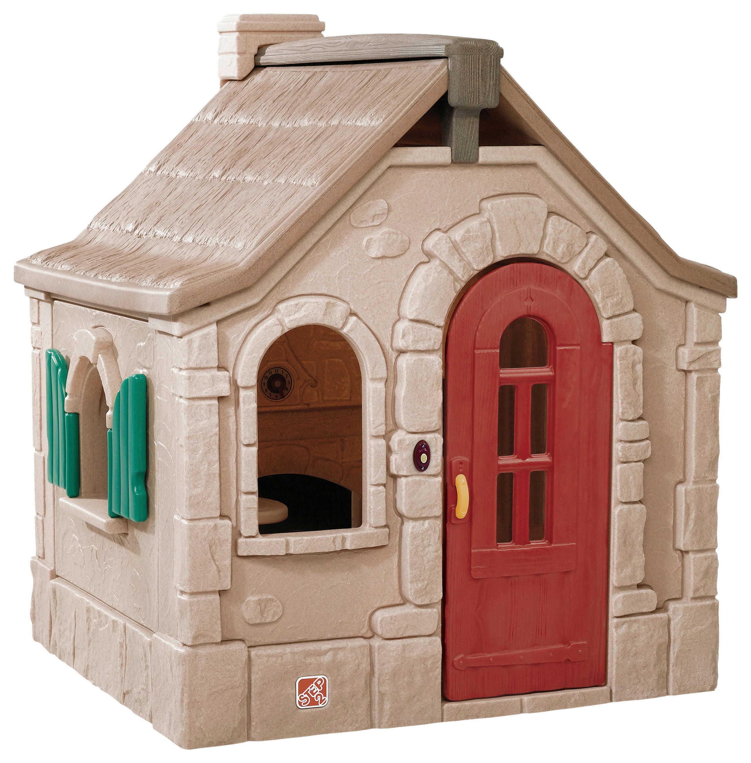 SPIELHAUS 139,7/163/128 cm  - Braun, KONVENTIONELL, Kunststoff (139,7/163/128cm) - Ambia Garden
