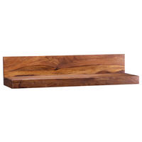 WANDREGAL Sheesham massiv Sheeshamfarben  - Sheeshamfarben, MODERN, Holz (160/17/24cm) - MID.YOU