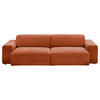 BIGSOFA Chenille Bronzefarben  - Schwarz/Bronzefarben, Design, Kunststoff/Textil (238/71/101cm) - Pure Home Lifestyle