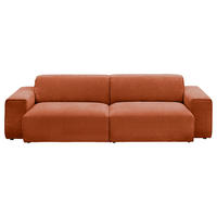 BIGSOFA in Chenille Bronzefarben  - Schwarz/Bronzefarben, Design, Kunststoff/Textil (238/71/101cm) - Pure Home Lifestyle