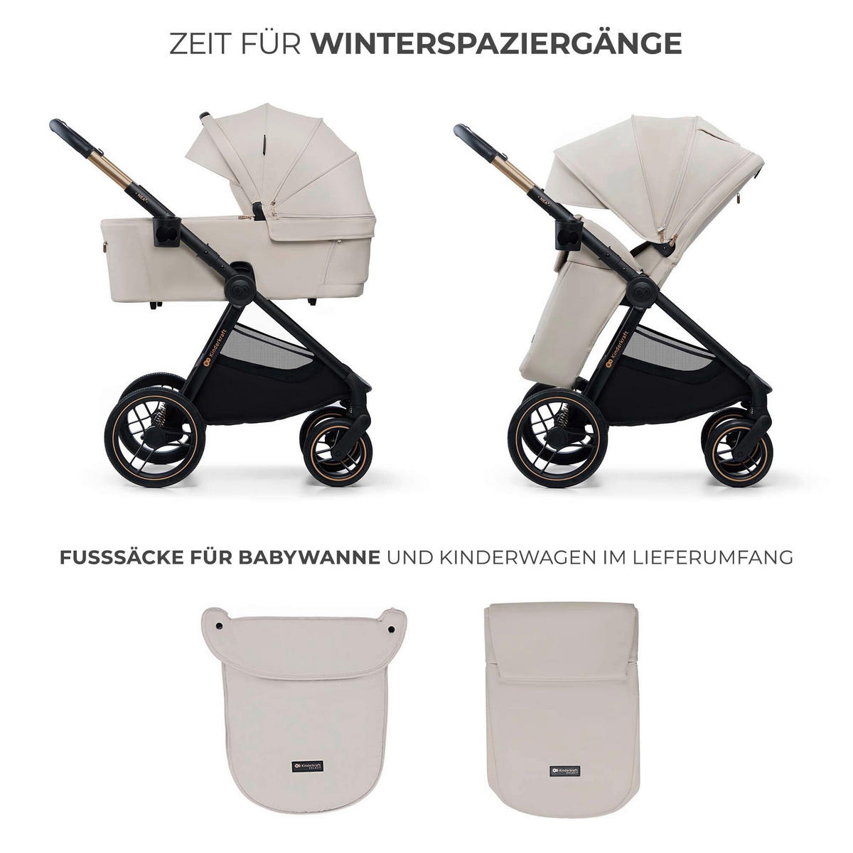 KINDERWAGENSET Nea 2  - Basics (81/60/112cm) - Kinderkraft