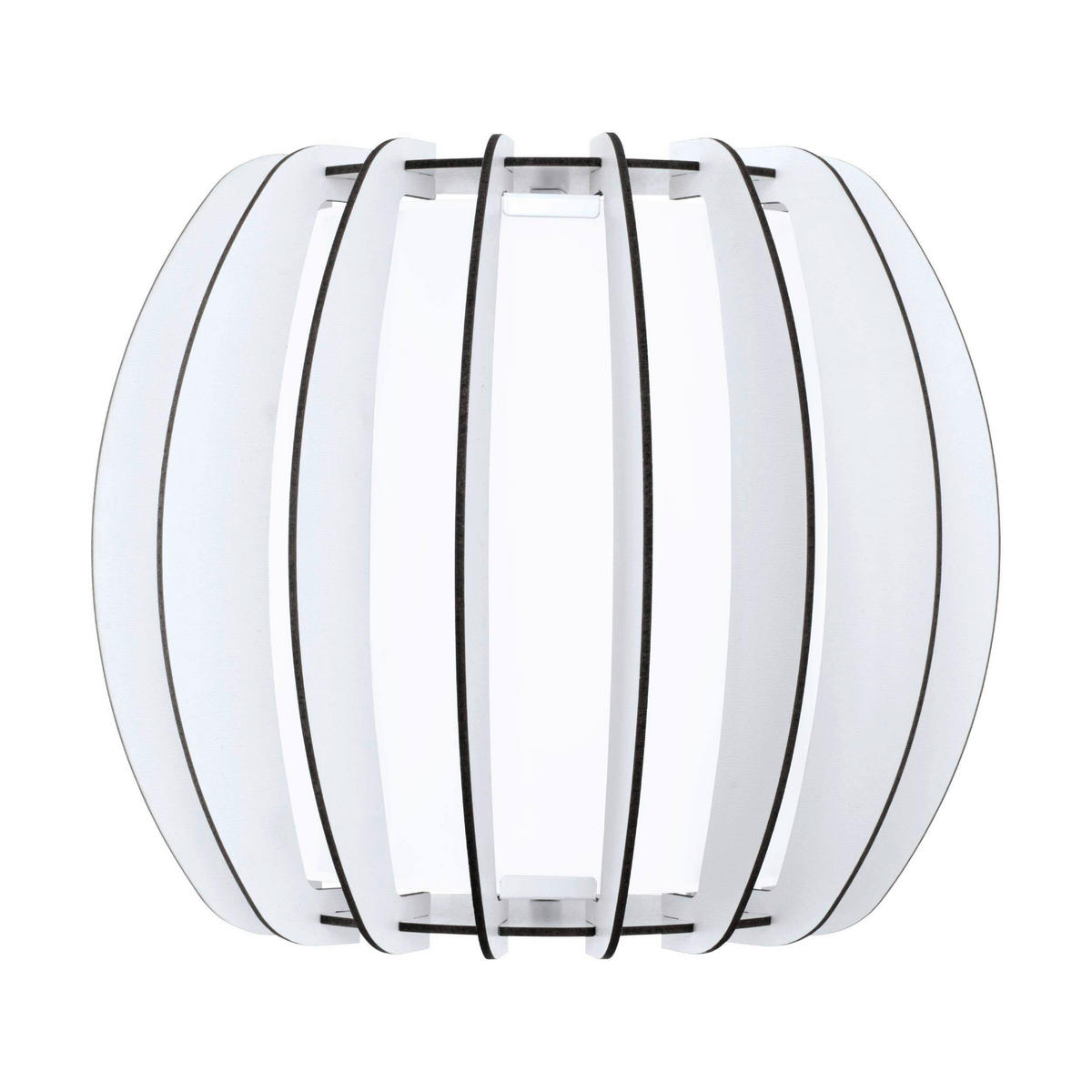 NÁSTENNÉ SVIETIDLO, 28,5/25 cm  - biela, Basics, kov/drevo (28,5/25cm) - Eglo