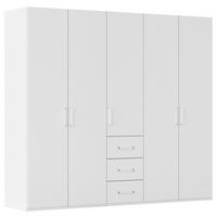 ORMAR S KLASIČNIM VRATIMA     - bijela, Design, drvni materijal/plastika (251/223/60cm) - Novel