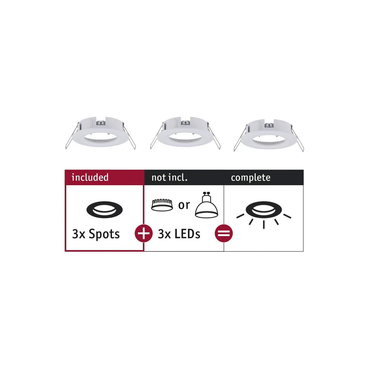 DECKENLEUCHTE 8,4 cm  - Alufarben/Weiß, Basics, Metall (8,4cm) - Paulmann