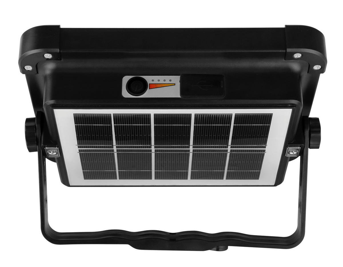 SOLARLEUCHTE  - Klar/Schwarz, Basics, Glas/Kunststoff (21,5/17,2/5,5cm) - Globo