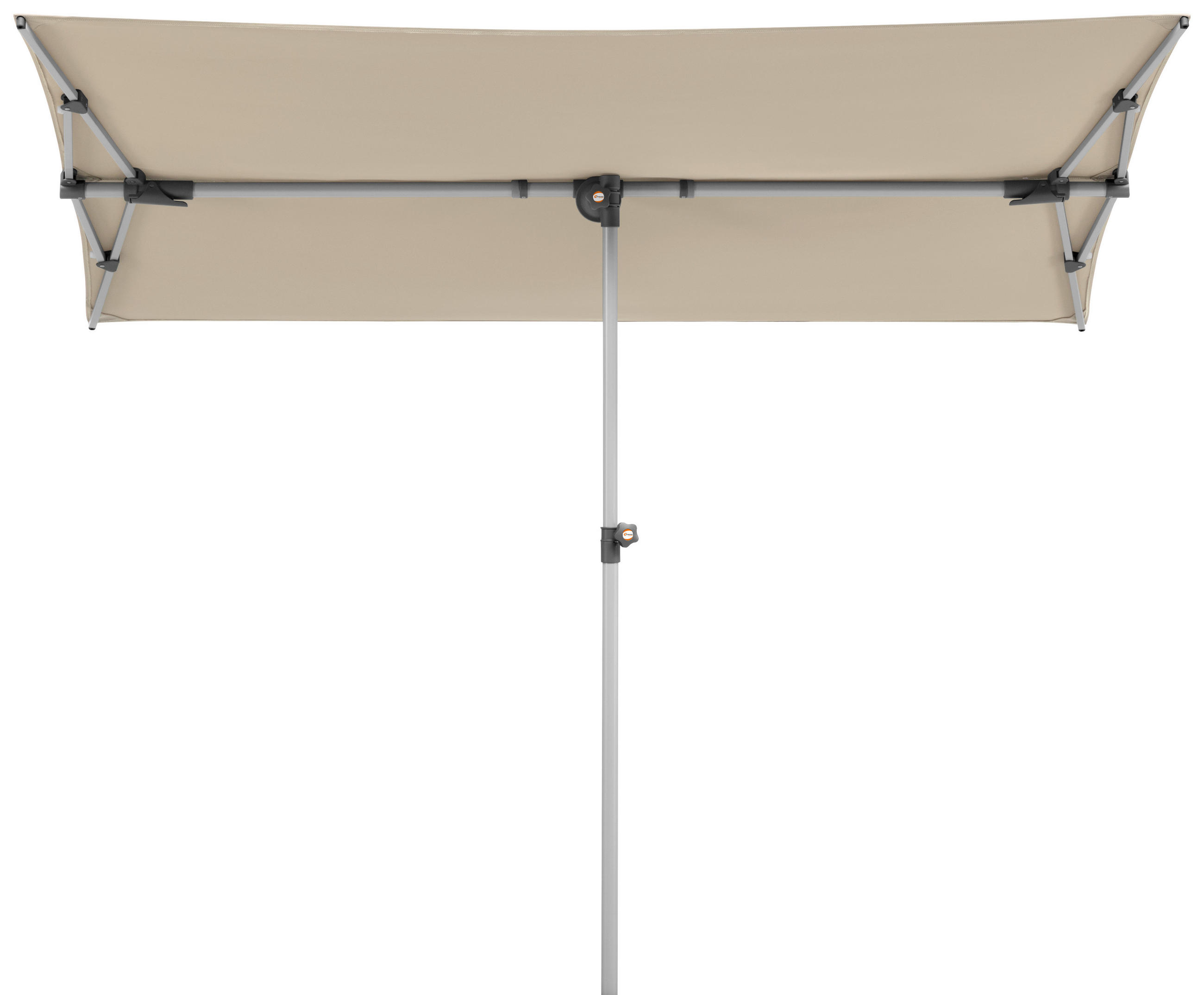 AMPELSCHIRM - Anthrazit/Naturfarben, Basics, Textil/Metall (190/188/140cm) - Schneider
