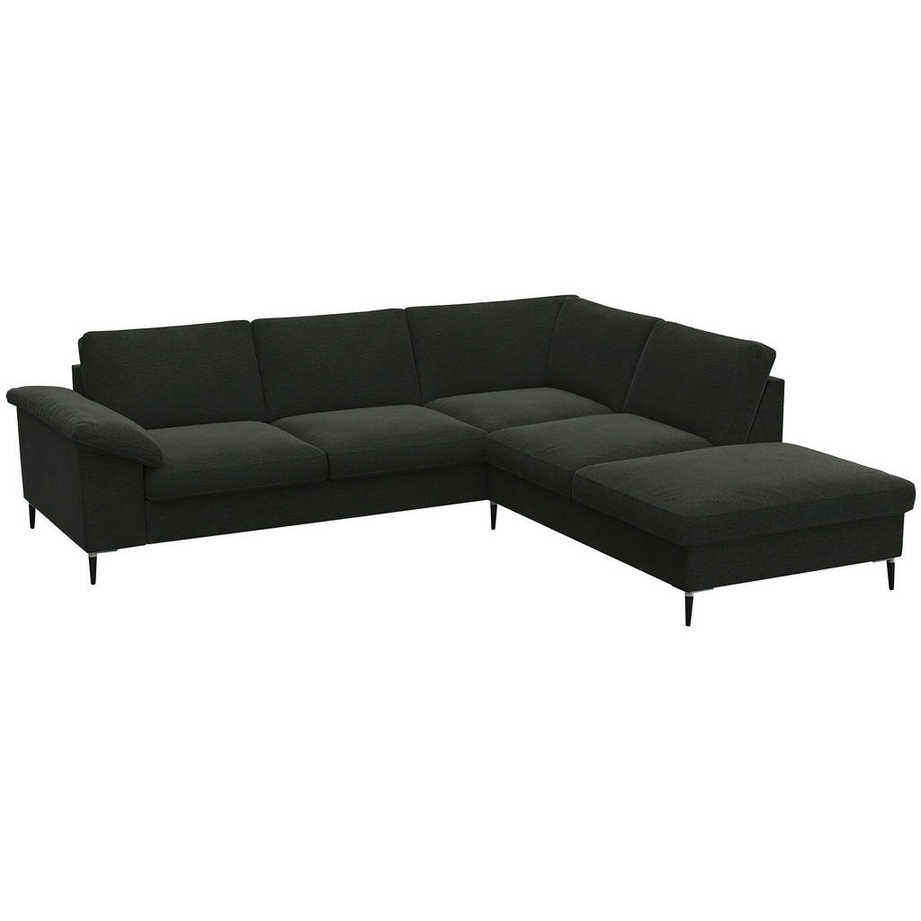 Thumbnail - Livetastic Ecksofa, Waldgrün, Textil, 5-Sitzer, Füllung: Schaumstoff, Federn,Schaumstoff, Ottomane rechts, L-Form, 247x2...