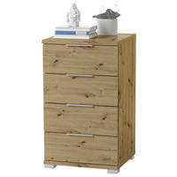 NOĆNI STOČIĆ boja hrasta  - boja hroma/boja hrasta, Dizajnerski, pločasti materijal (46/79/42cm) - Boxxx