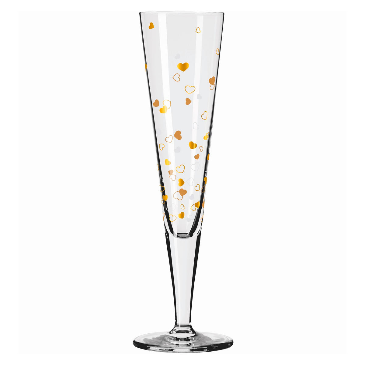 CHAMPAGNERGLAS 205 ml 2-teilig  - Platinfarben/Goldfarben, LIFESTYLE, Glas (7,2/24/7,2cm) - Ritzenhoff