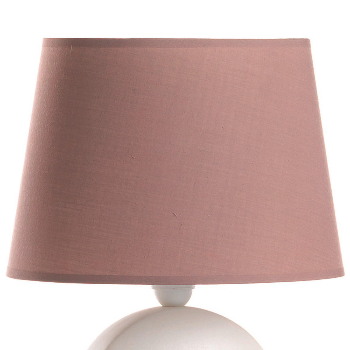 TISCHLEUCHTE 30/16/46 cm   - Erlefarben/Weiß, Basics, Keramik/Textil (30/16/46cm)