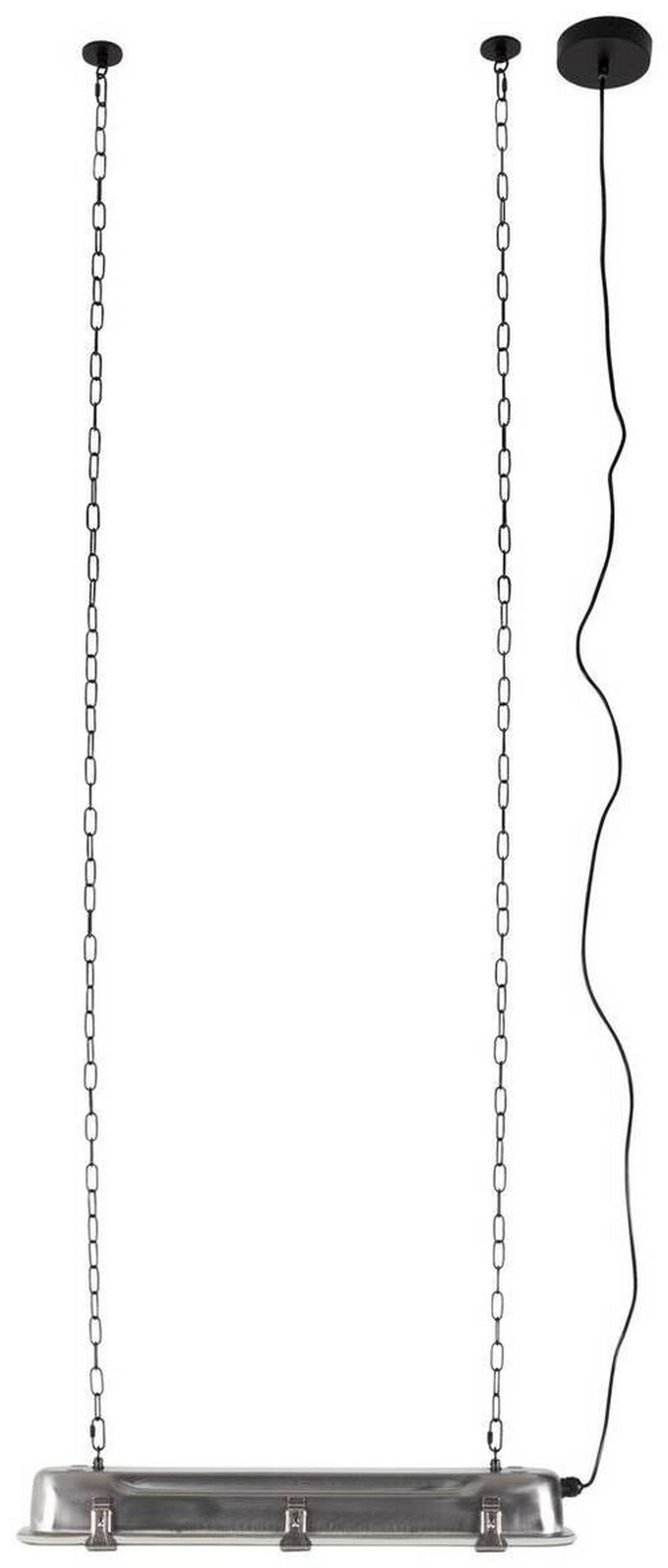 HÄNGELEUCHTE 70/190/14 cm  - Nickelfarben, Basics, Glas/Metall (70/190/14cm) - Zuiver