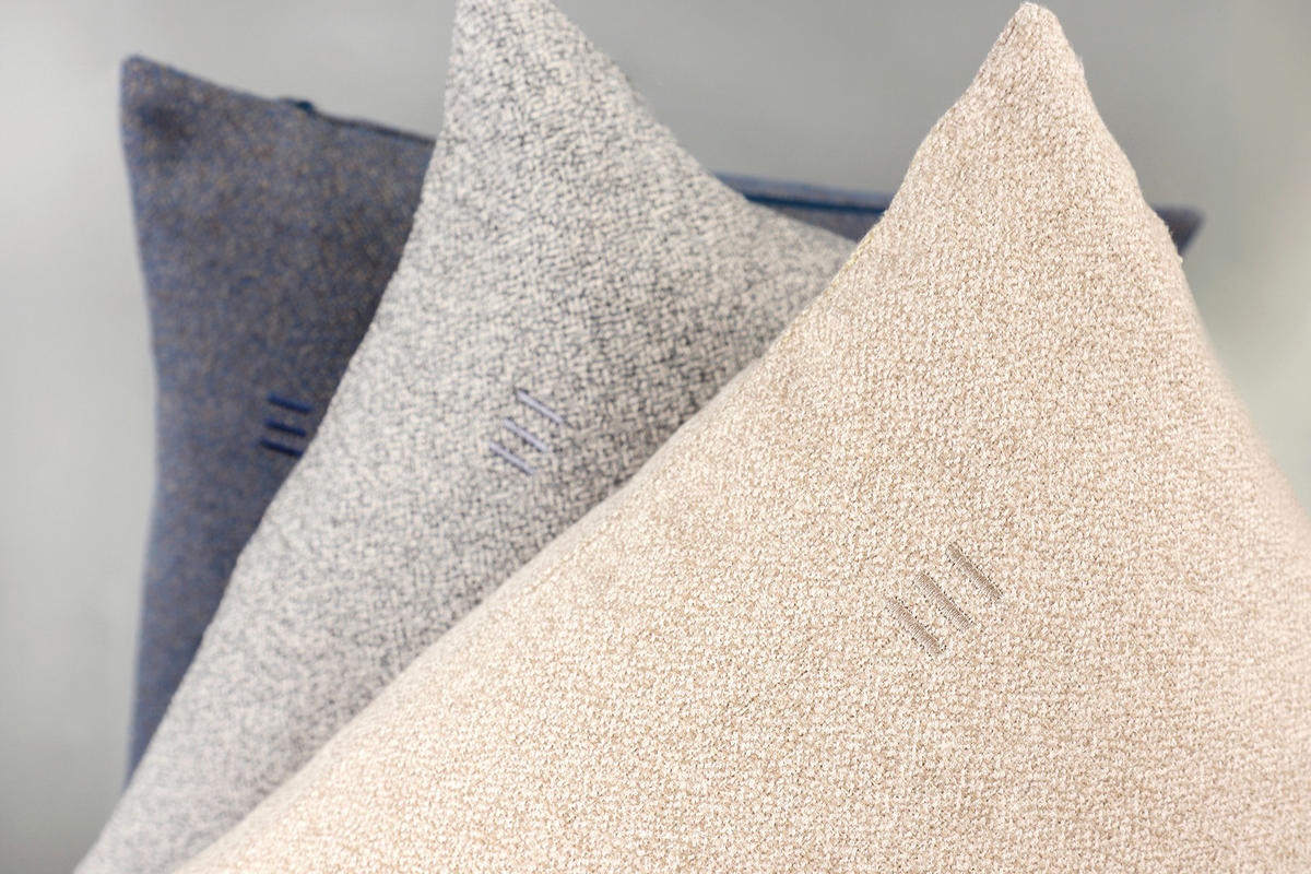 KISSENHÜLLE E-Fun 45/45 cm  - Blau/Dunkelblau, Basics, Textil (45/45cm) - Esprit