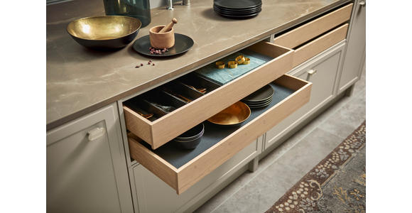 EINBAUKÜCHE - Greige, Design, Holzwerkstoff - Dieter Knoll