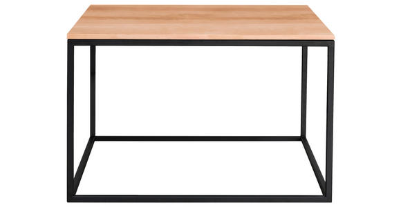 COUCHTISCH in Holz 65/65/41,5 cm  - Buchefarben/Schwarz, Design, Holz/Metall (65/65/41,5cm) - Johann Jakob