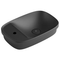 WASCHBECKEN  - Schwarz, Basics, Stein (58/14,8/38cm) - Dieter Knoll