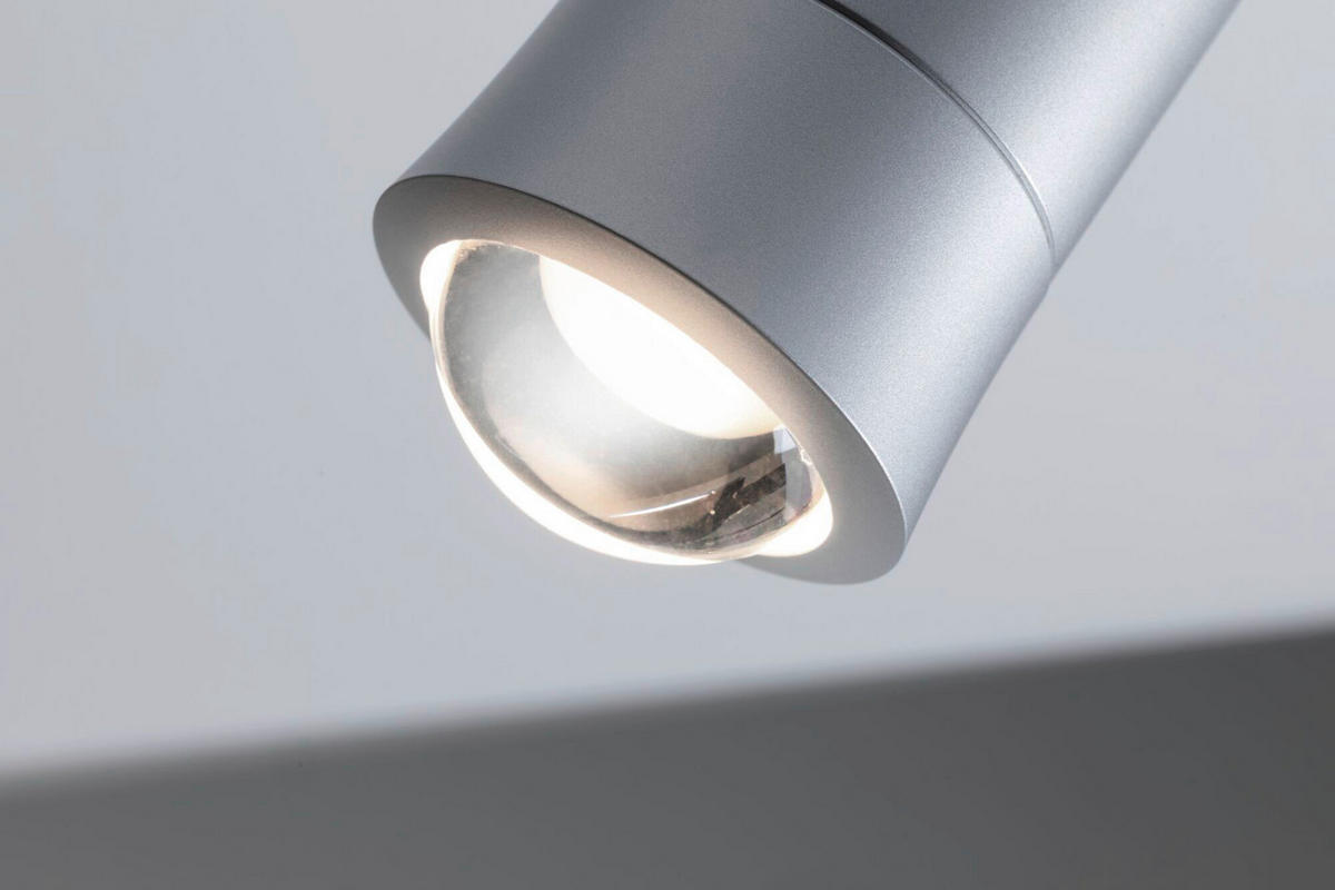 SCHIENENSYSTEM-STRAHLER URail Tarie 15,9/16,05 cm  - Chromfarben, Basics, Kunststoff (15,9/16,05cm) - Paulmann