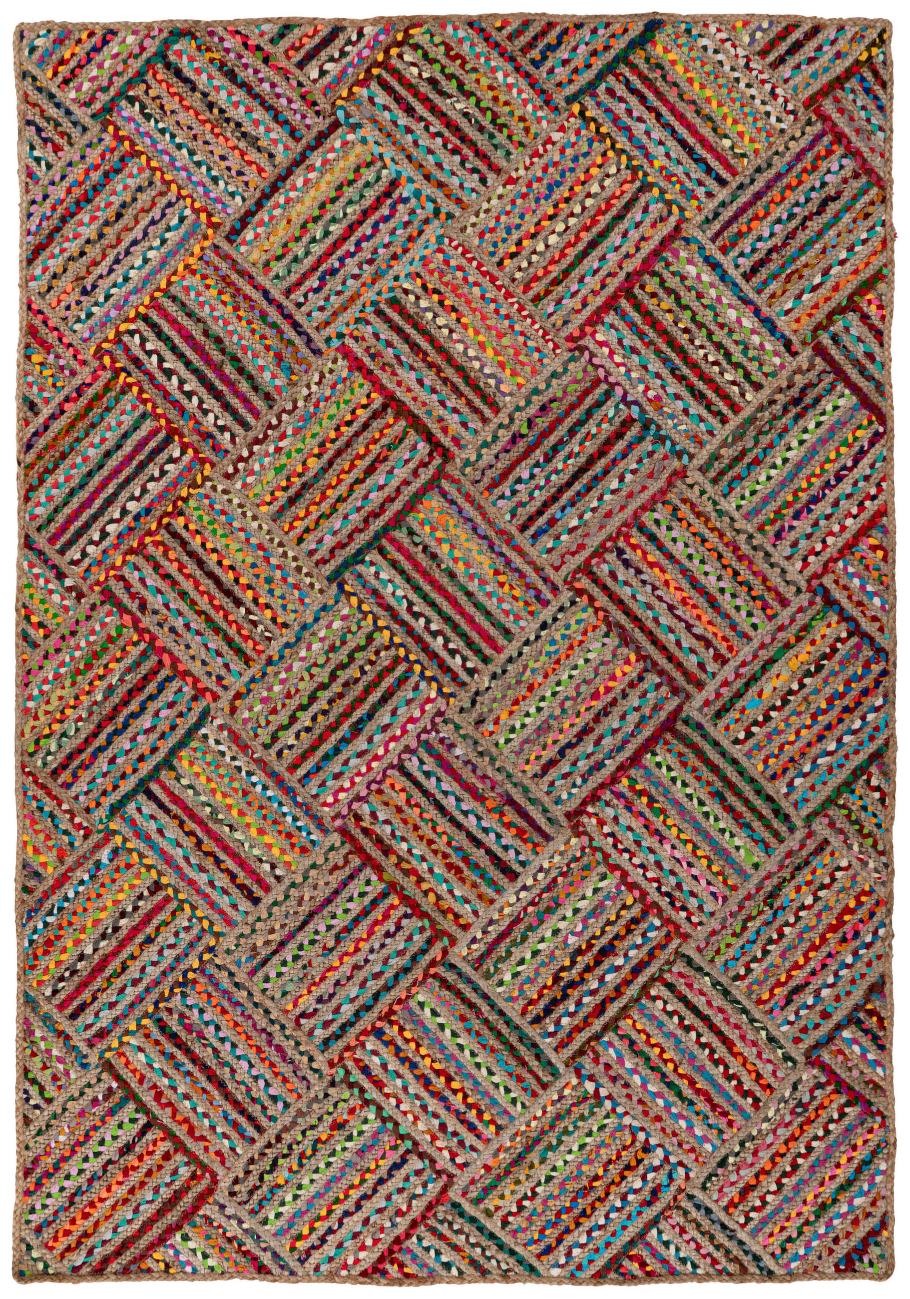 COVOR CU ȚESĂTURĂ PLATĂ My Cancun  - multicolor/roșu, Basics, textil (120/170cm) - Obsession