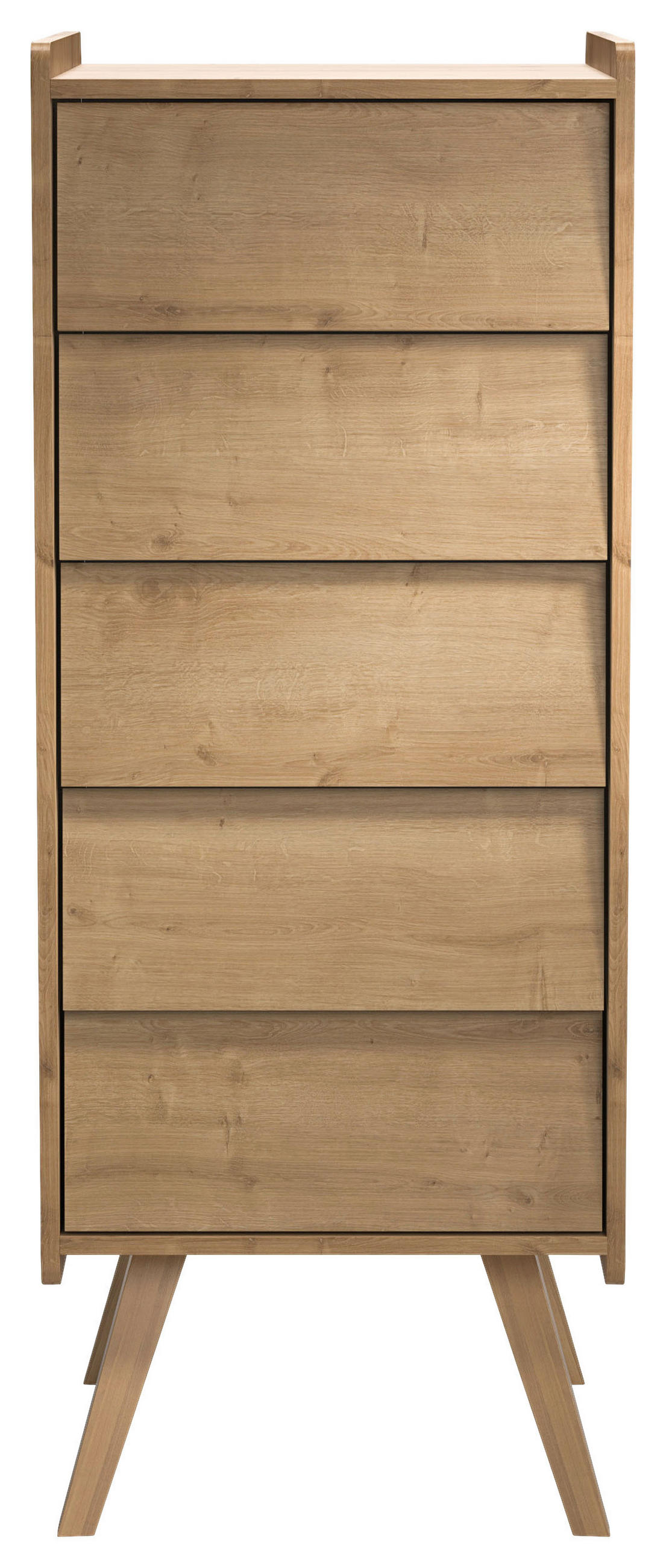KOMMODE  in 50,3/127,7/40,4 cm  - Eichefarben, MODERN, Holz/Holzwerkstoff (50,3/127,7/40,4cm) - MID.YOU