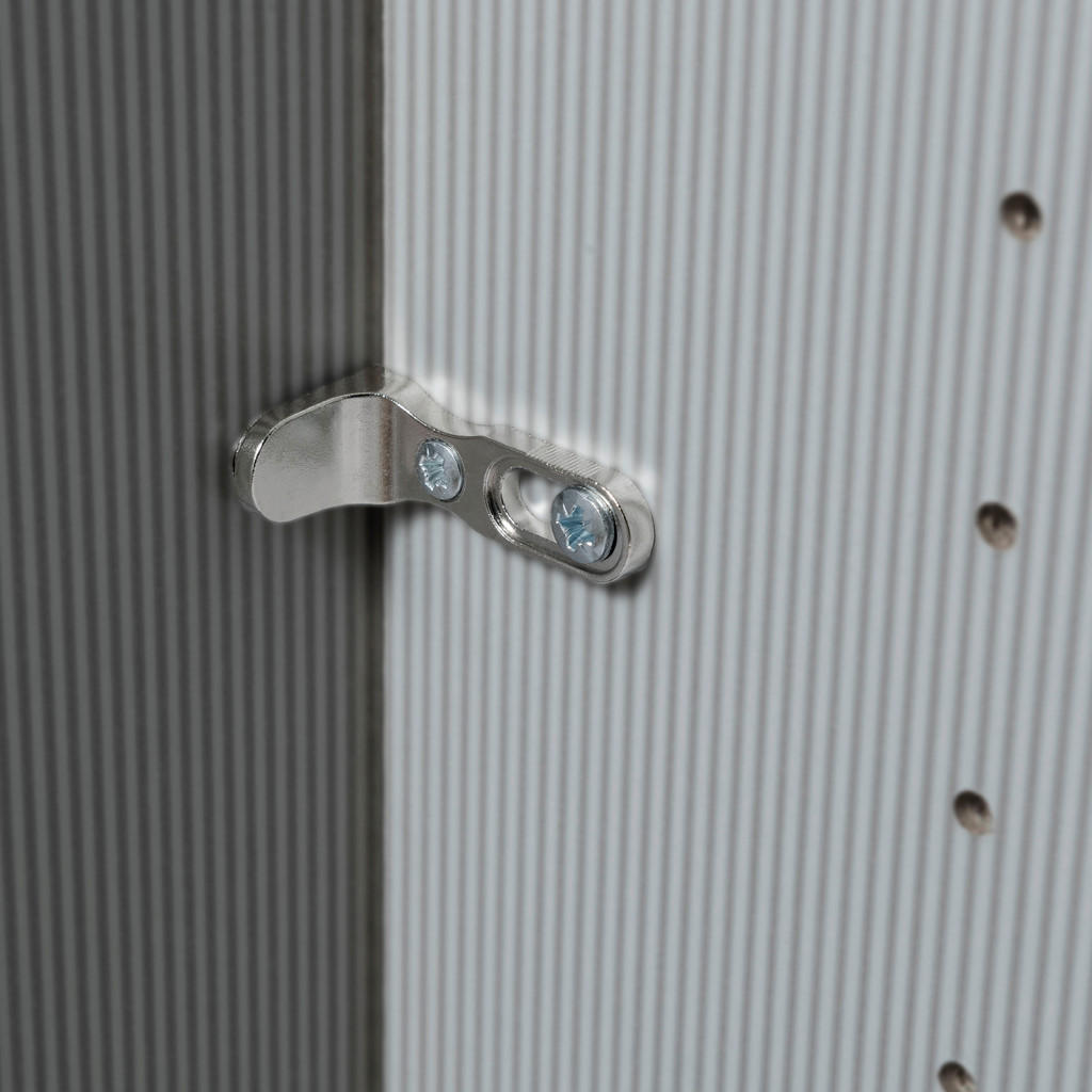 Thumbnail - Dieter Knoll Schwebetürenschrank, Weiß, Metall, 8 Fächer, 300x217x67 cm, ISO 9001, Goldenes M, Made in Germany, Beimöbel...