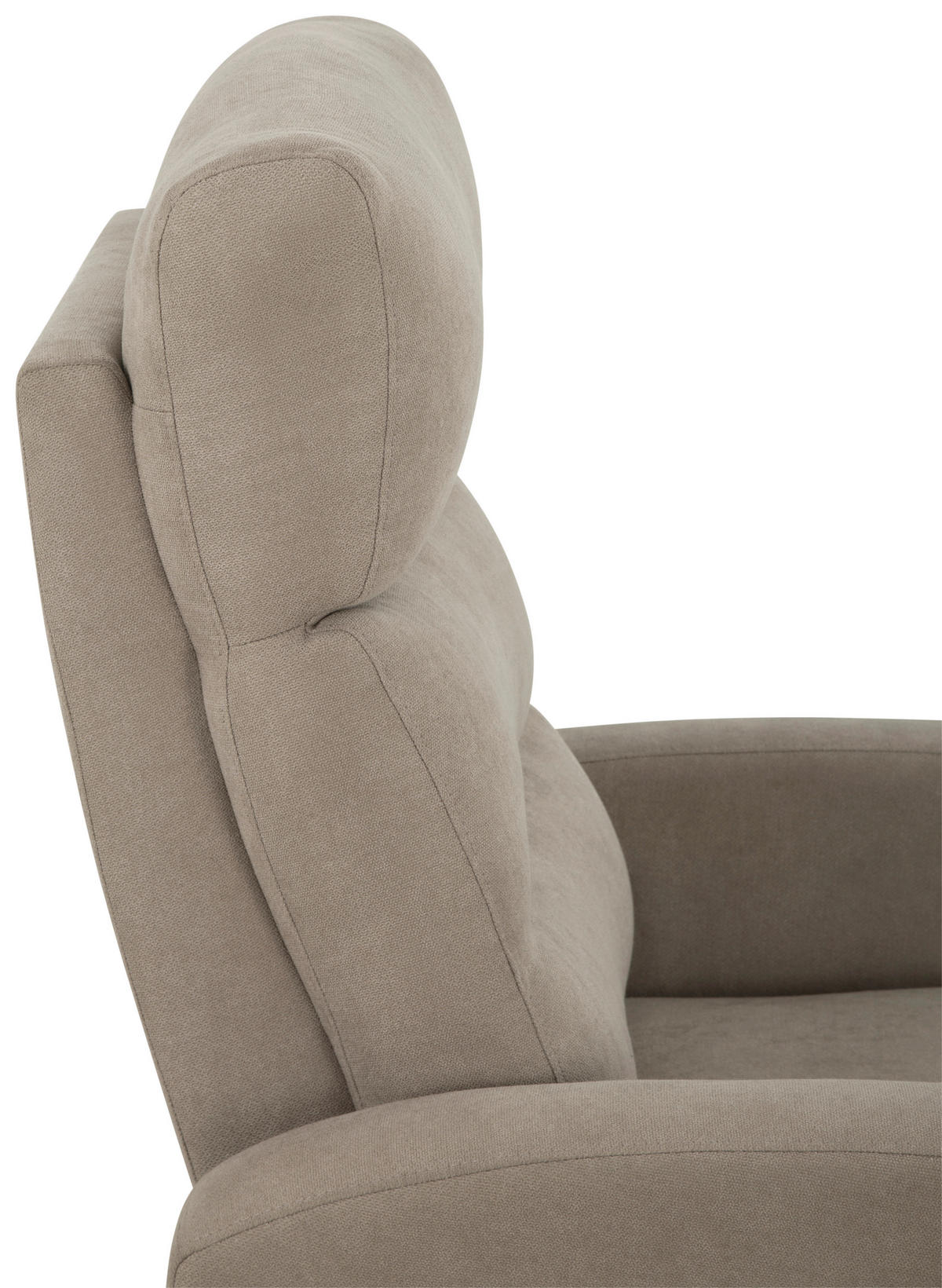 SITZGARNITUR Leinenoptik Taupe  - Taupe/Schwarz, KONVENTIONELL, Textil/Metall - P & B
