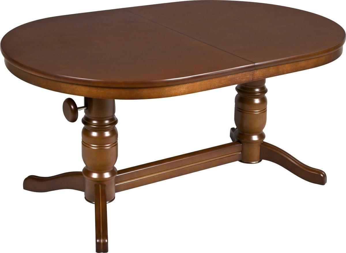 COUCHTISCH furniert, massiv 120-160/75/56-72 cm oval Nussbaumfarben  - Nussbaumfarben, Design, Holz/Holzwerkstoff (120-160/75/56-72cm) - Livetastic
