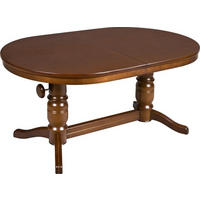COUCHTISCH furniert, massiv 120-160/75/56-72 cm oval Nussbaumfarben  - Nussbaumfarben, Design, Holz/Holzwerkstoff (120-160/75/56-72cm) - Livetastic