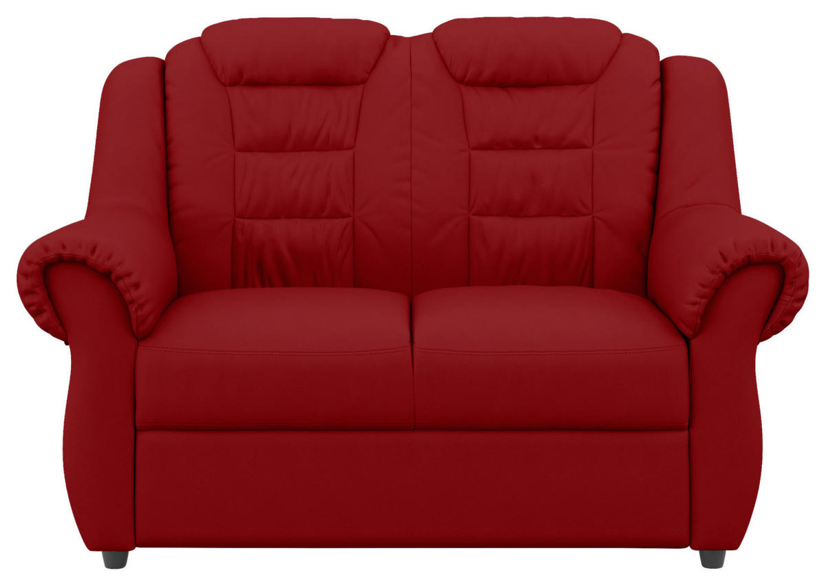 SITZGARNITUR in Lederlook Rot  - Rot/Schwarz, Konventionell, Kunststoff/Textil - Livetastic