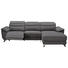 WOHNLANDSCHAFT Kopfteilverstellung, Relaxfunktion - Silberfarben/Grau, MODERN, Textil/Metall (269/167cm) - Xora