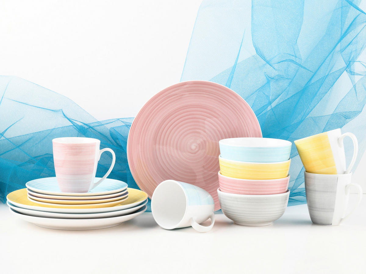 KOMBISERVICE 16-teilig  - Multicolor, Keramik (30/31,5/33cm) - Creatable
