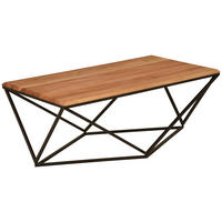 COUCHTISCH in Holz, Metall 110/60/40 cm  - Wildeiche/Schwarz, Trend, Holz/Metall (110/60/40cm) - Boxxx