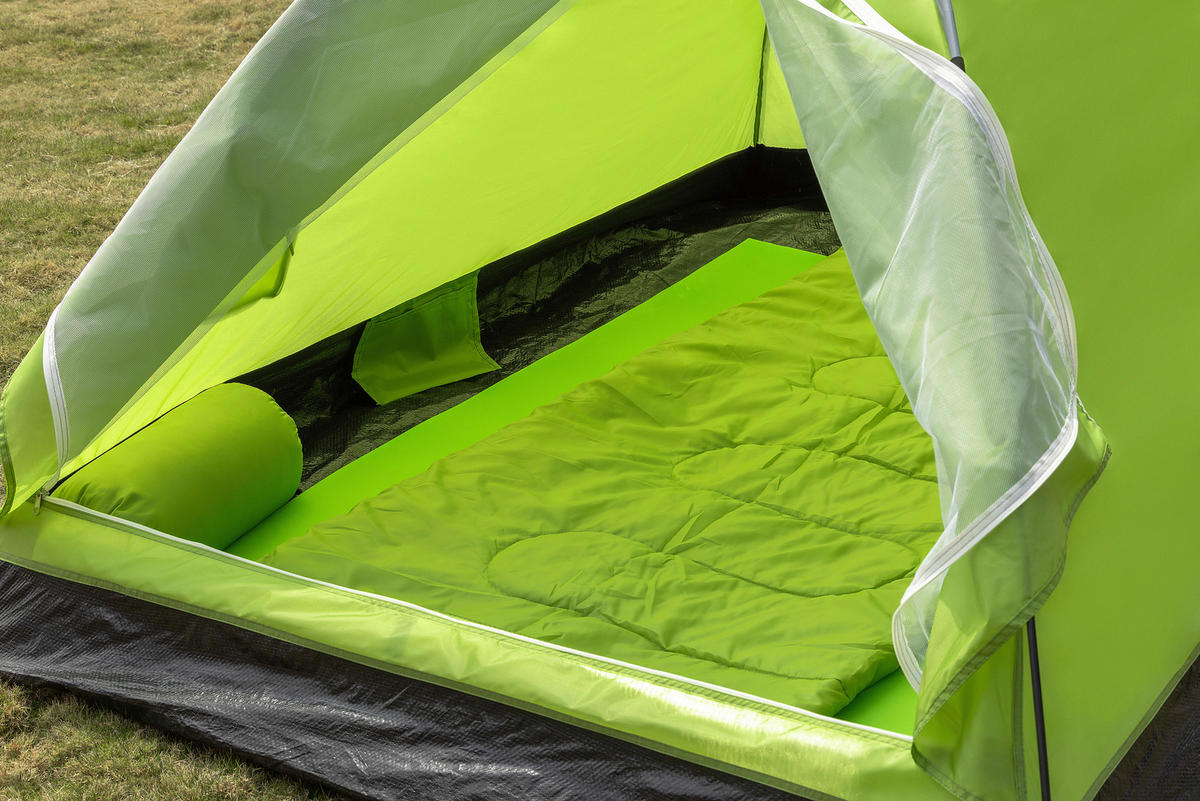 ZELT - Grün, Konventionell, Kunststoff/Textil (205/145/100cm) - Ambia Garden