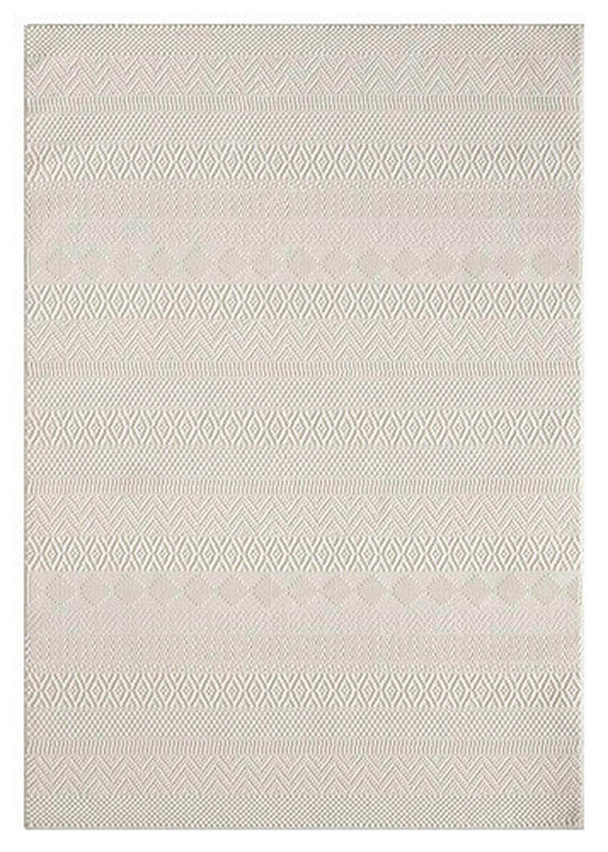 WEBTEPPICH 120/170 cm Sign Creme  - Creme, KONVENTIONELL, Textil (120/170cm)